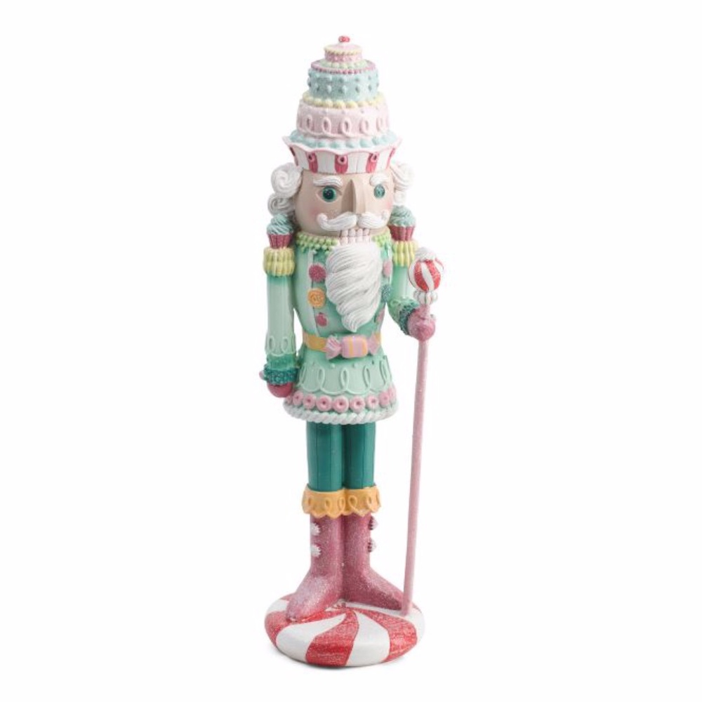 NEW 22in Resin Candy Pastel Nutcracker by Peppermint Square